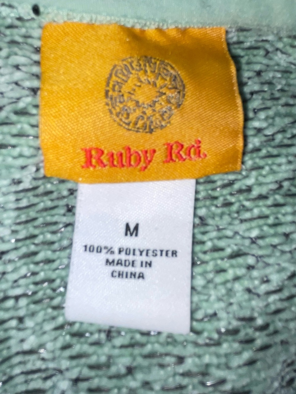 Ruby Rd. Mint Green Patterned Cowl-Neck Tunic - Picture 8 of 8